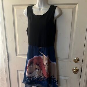 Hot Topic Black and Blue Lion King chiffon Dress hot topic